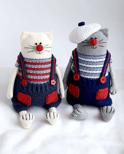 Amigurumi crochet cat pattern, Crochet kitty, Julius the Happy Chef Cat