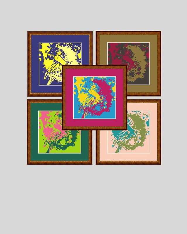 Dandelion embroidery template cross stitch