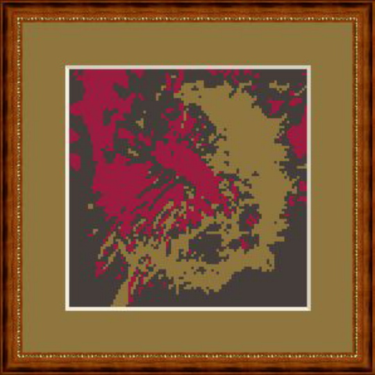 Dandelion embroidery template cross stitch