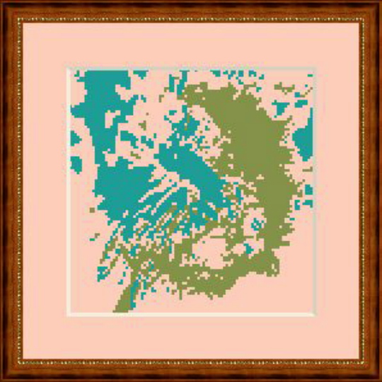 Dandelion embroidery template cross stitch