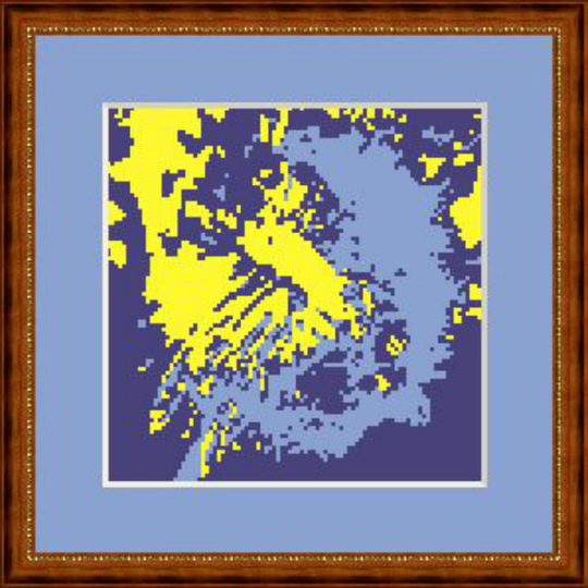 Dandelion embroidery template cross stitch