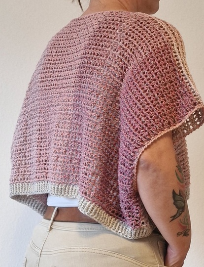 Häkelanleitung für das oversize Crop-Shirt "Das Sommerdingens"