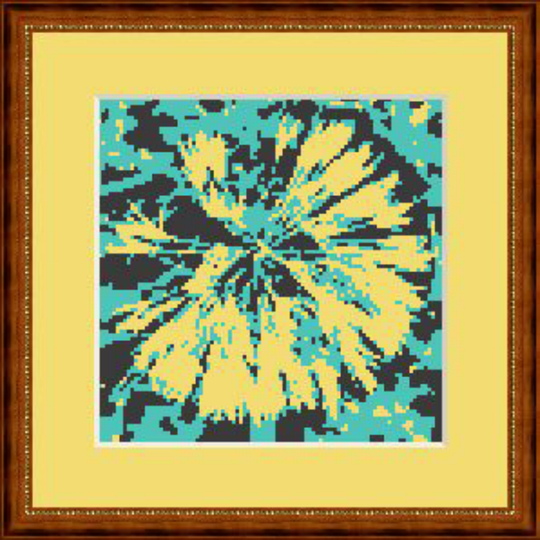 Dandelion embroidery template cross stitch