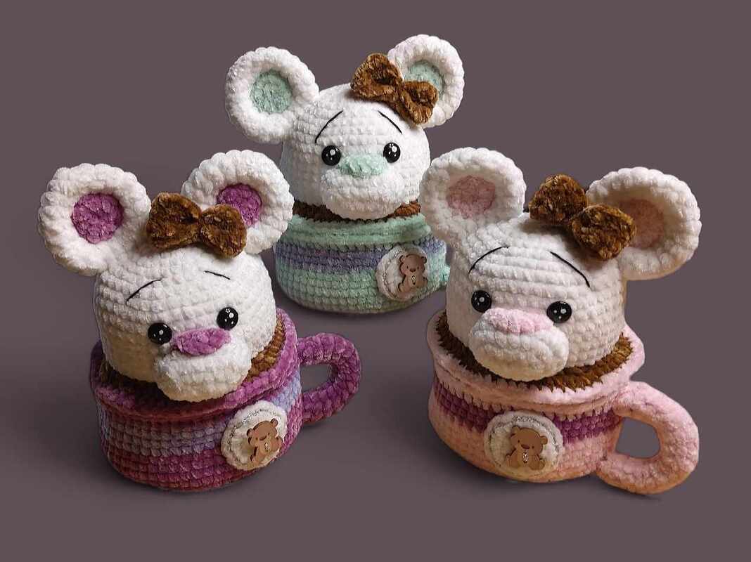 Häkelanleitung / Amigurumi / Kaffeetasse ~ Bär - Bild 2