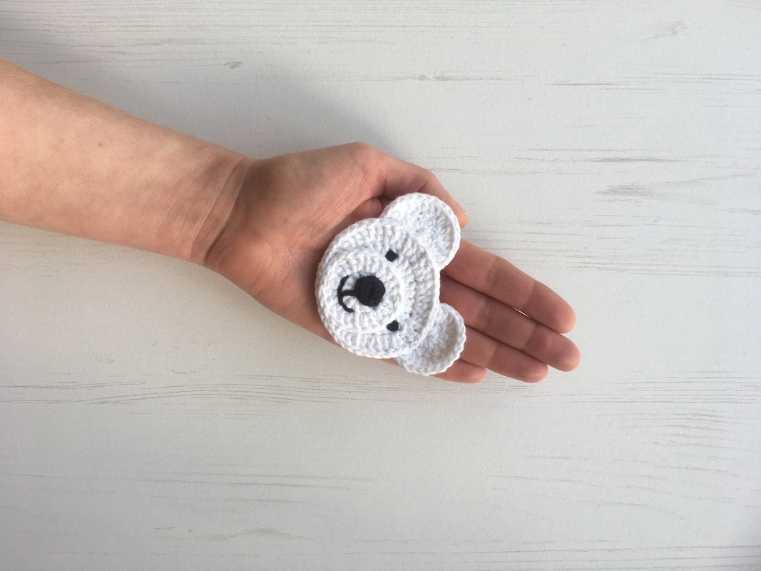 Polar Bear Appliqué Crochet Pattern - Image 2