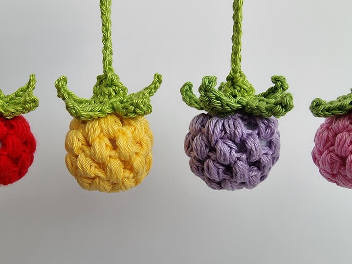 "süße Beerenkreation" Schlüsselanhänger häkeln PDF-Anleitung