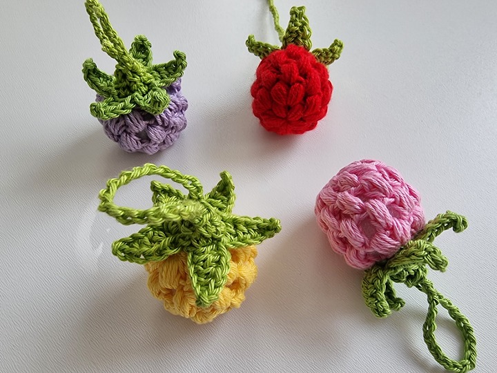 "süße Beerenkreation" Schlüsselanhänger häkeln PDF-Anleitung