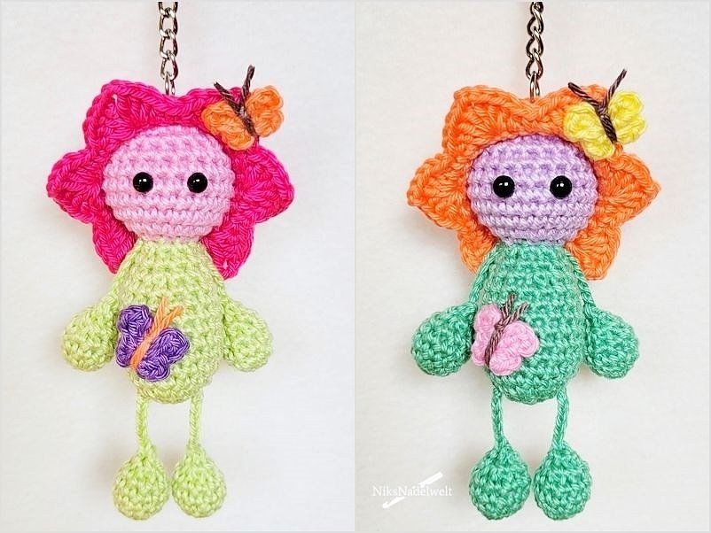 Häkelanleitung - Taschenbaumler Blümchen Bella