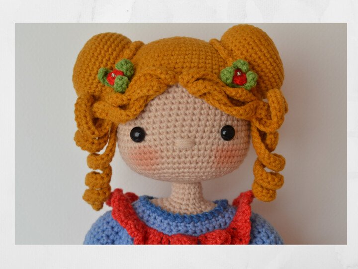 Amigurumi Puppenmuster häkeln, Spielzeug häkeln, Mädchen Eliza Puppe häkeln