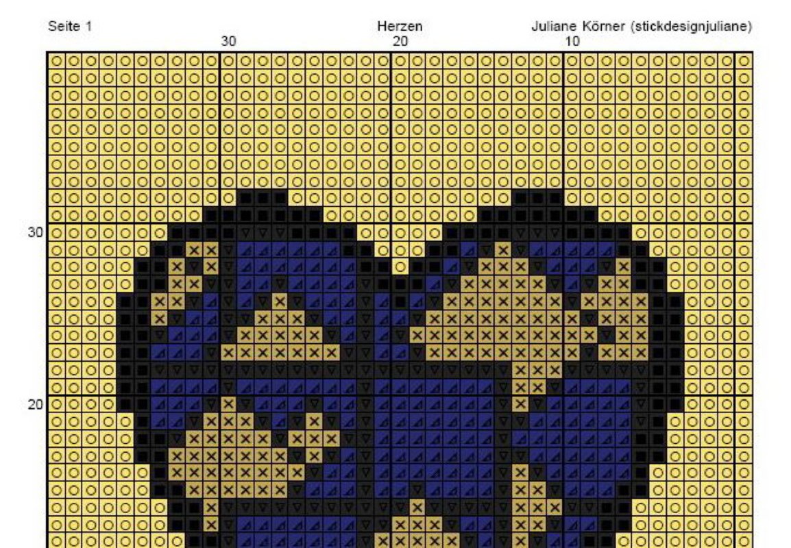 Cross stitch pattern hearts as a PDF file - Image 7
