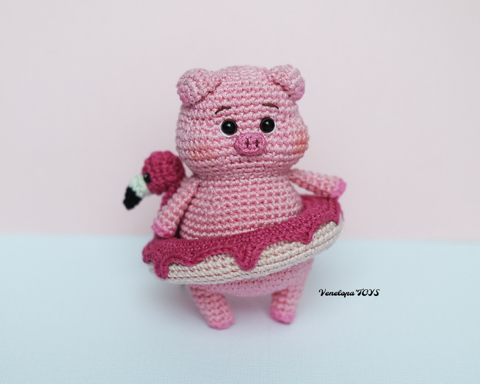 Pig Amigurumi Crochet Pattern, Crochet Piggy