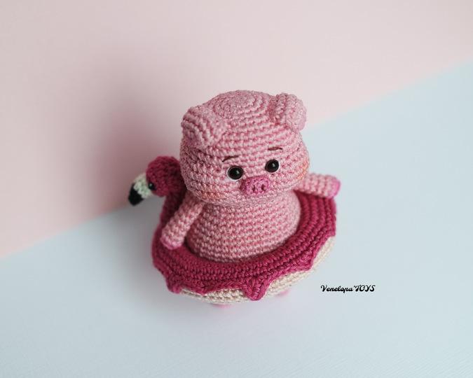 Pig Amigurumi Crochet Pattern, Crochet Piggy