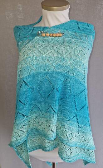 Stricktuch kreuzverdrehtes Rautentuch