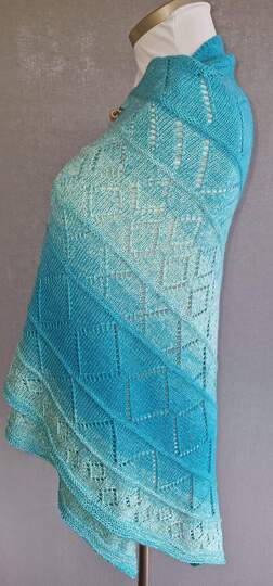 Stricktuch kreuzverdrehtes Rautentuch