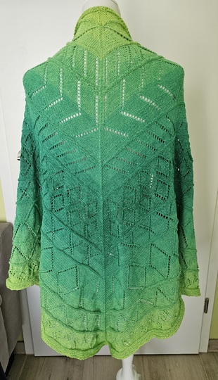 Stricktuch kreuzverdrehtes Rautentuch