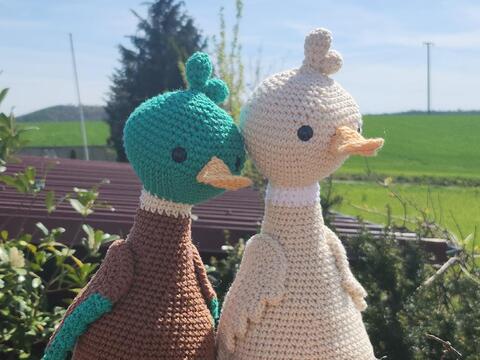 Entengeschwisterpaar Edi und Ebi - Häkelanleitung - Amigurumi