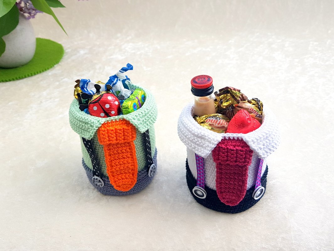 Häkelanleitung - Süßer Männerbecher - Geschenkidee - Bild 2