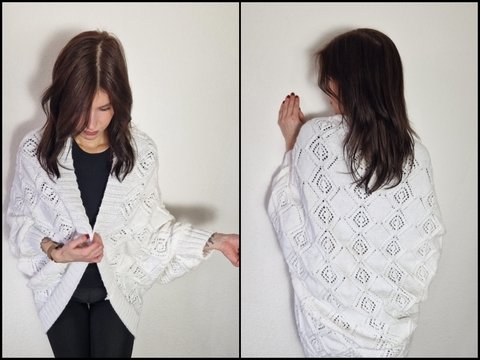 230 Strickanleitung Seelenwärmer Lochmuster Olga