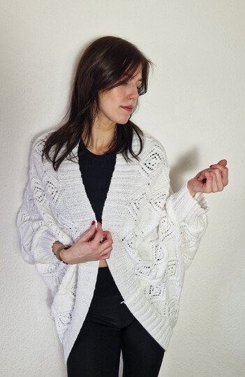 230 Strickanleitung Seelenwärmer Lochmuster Olga