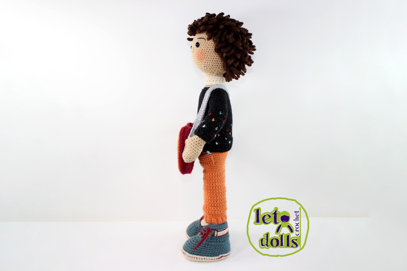 Ivan, Large Crochet Doll Pattern, Amigurumi, 21"/ 53 cm Tall