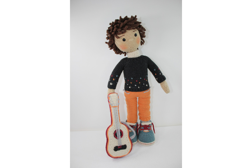 Ivan, Large Crochet Doll Pattern, Amigurumi, 21"/ 53 cm Tall