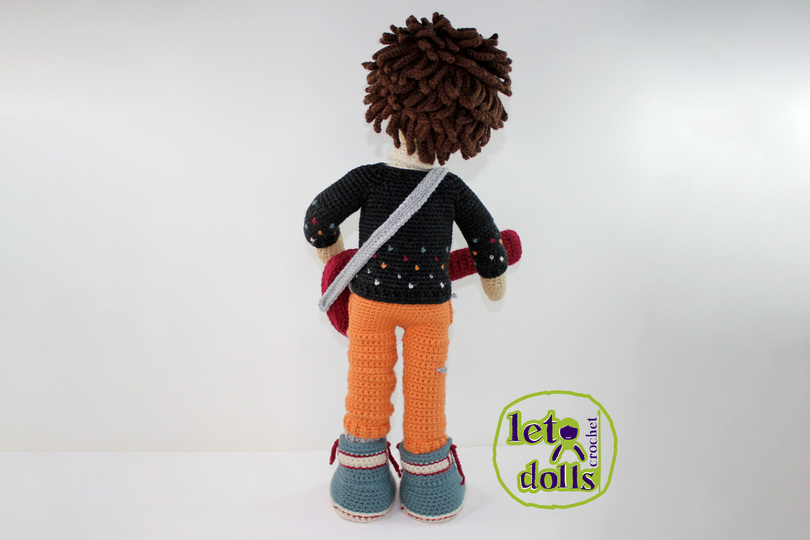 Ivan, Large Crochet Doll Pattern, Amigurumi, 21"/ 53 cm Tall