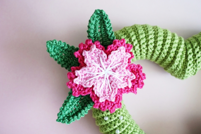 Häkelanleitung Herz mit Blumen - PDF Datei