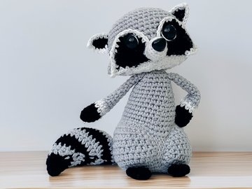 Waschbär. Häkelanleitung