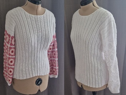 Strick- und Häkelanleitung für den "Daisy Pulli"