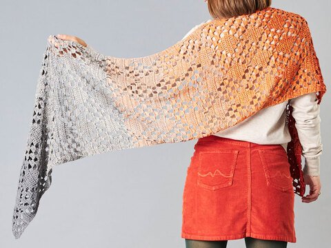 STOLA ORANGE TRIFFT GRAU