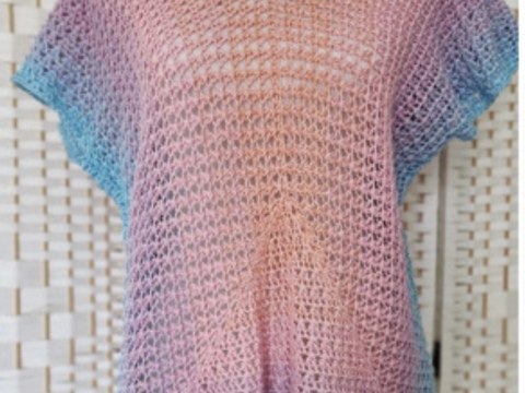 1-Bobbel-Rectangle-Häkeloberteil "Beachfun"