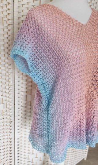 1-Bobbel-Rectangle-Häkeloberteil "Beachfun"