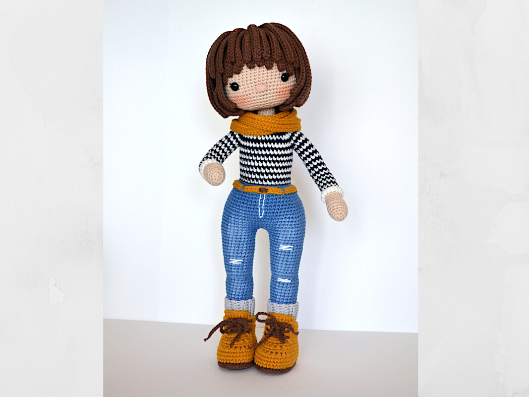 Häkelanleitung für Amigurumi Puppe Häkelanleitung Häkelmädchenpuppe KIRA - Bild 8