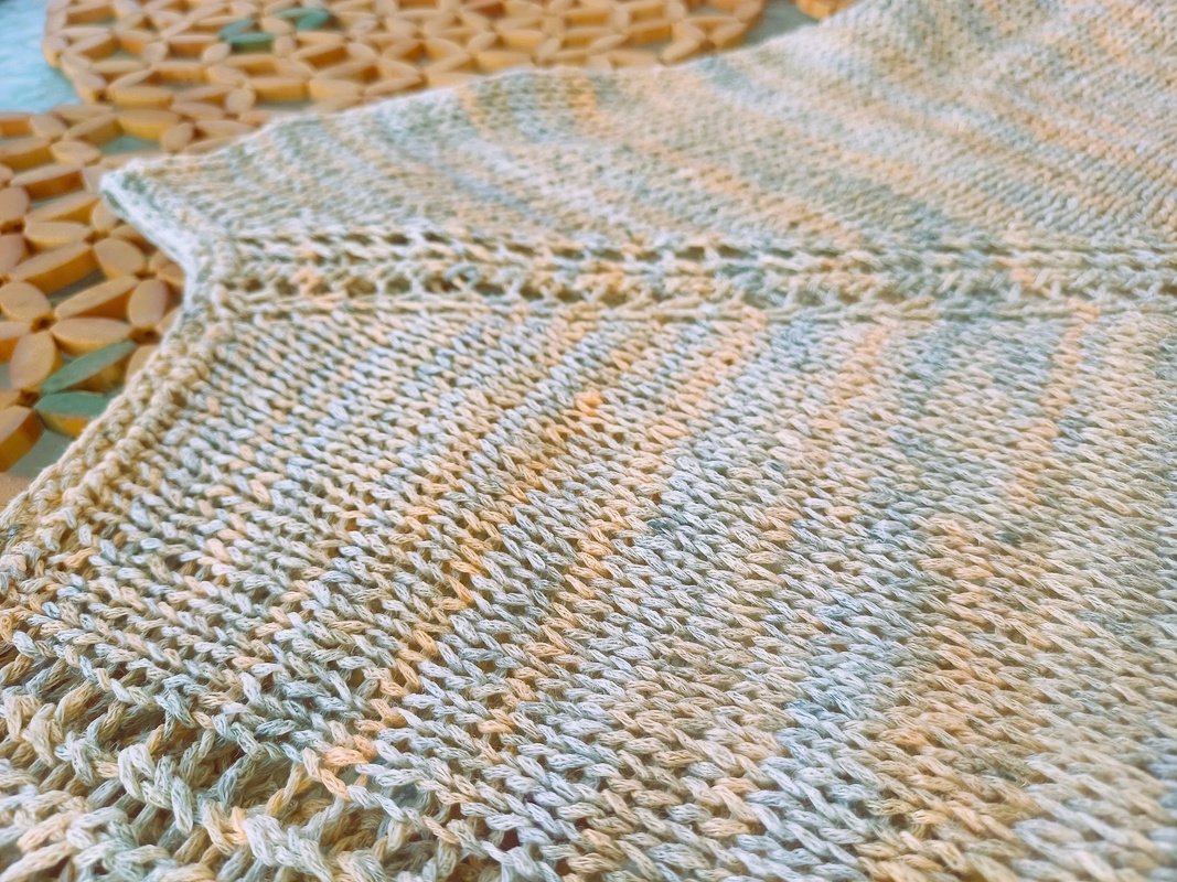 Oberteil "Lucia", Sommer-Shirt RVO stricken, alle Größen - Knitting