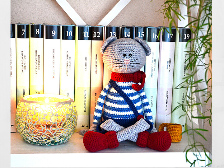 Crochet amigurumi pattern cat Casper Crochet kitten