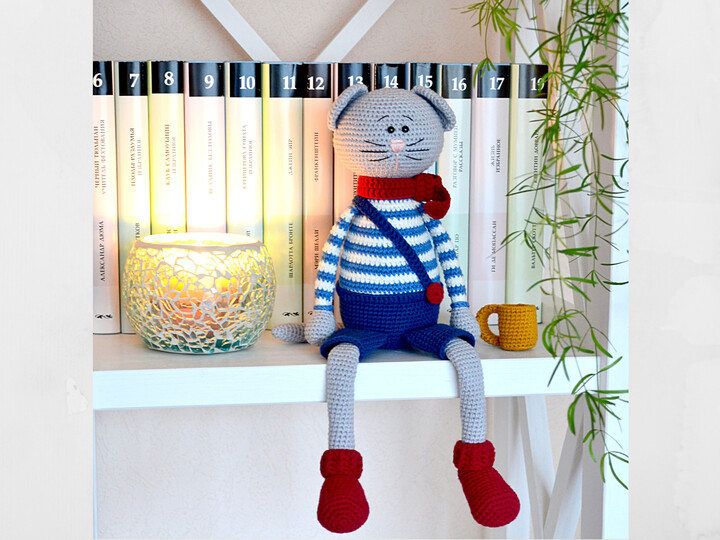 Crochet amigurumi pattern cat Casper Crochet kitten