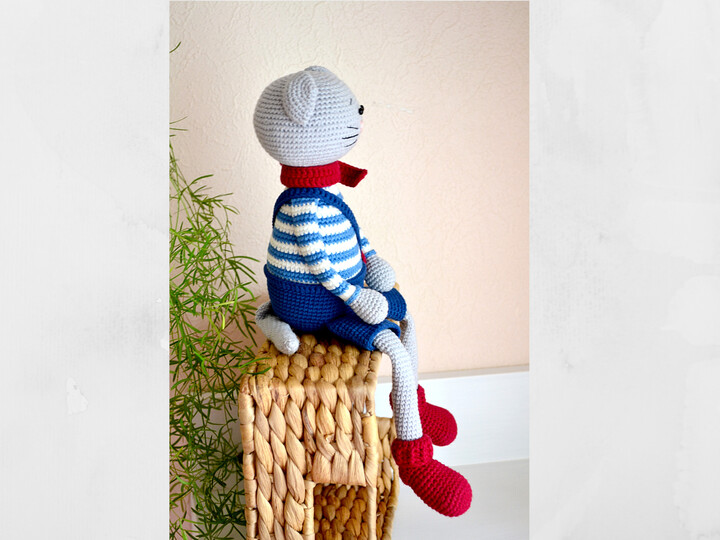 Crochet amigurumi pattern cat Casper Crochet kitten