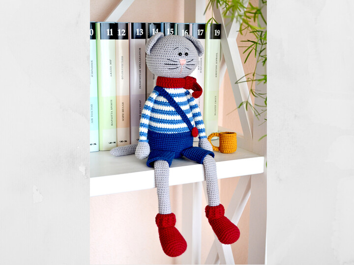 Crochet amigurumi pattern cat Casper Crochet kitten