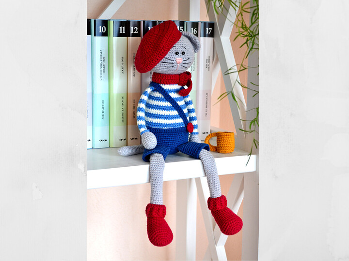 Crochet amigurumi pattern cat Casper Crochet kitten