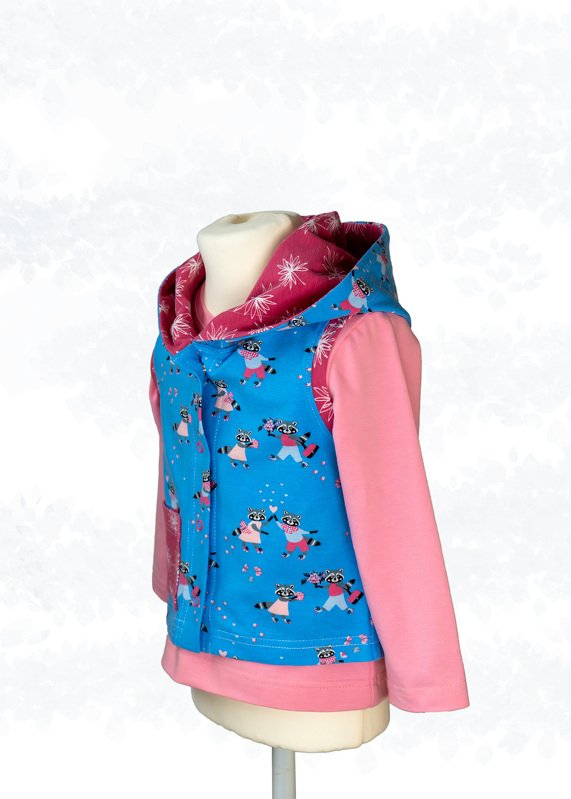 Cassie – Kinder Sweatjacke/Weste ohne Reißverschluss mit Kapuze Gr. 92-164 - Bild 19