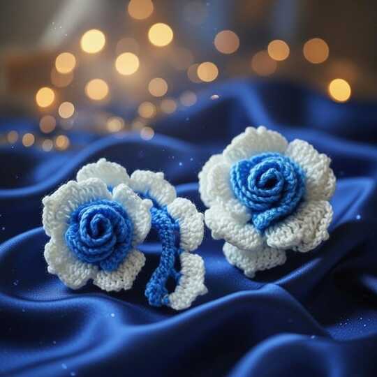 Eine Häkelblume in 3D