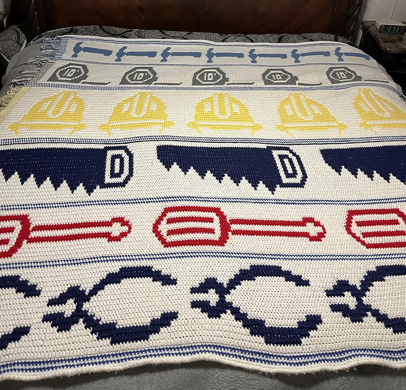 Handyman Special Blanket Crochet Pattern