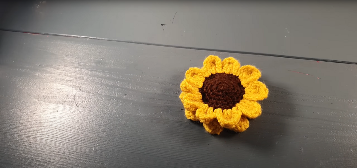 Sonnenblume häkeln - kostenlose Anleitung