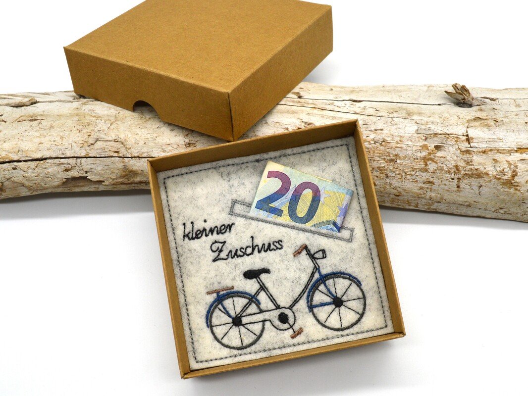 Stickdatei Wunscherfüller Fahrrad