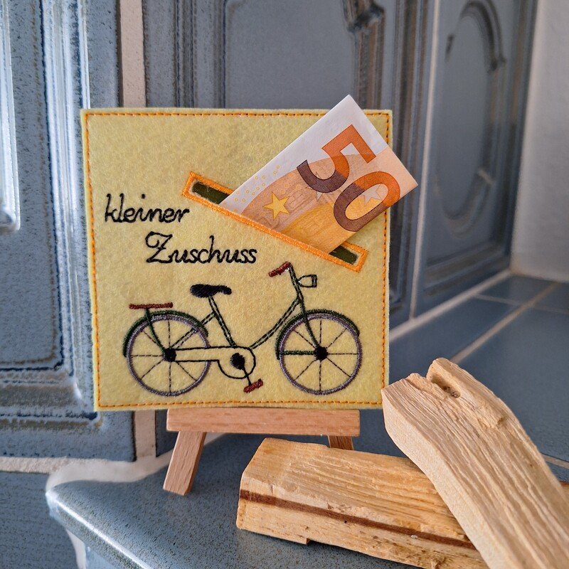 Stickdatei Wunscherfüller Fahrrad - Bild 2