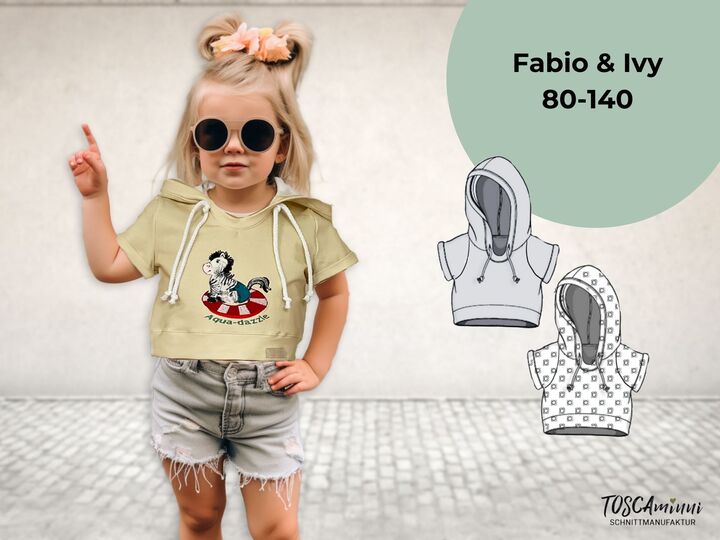 Pattern children's shirt Fabio+Ivy size 80-140 | incl. beamer file