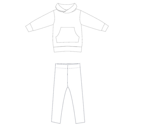 Arwen & Enna Schnittmuster Set – Tunika Hoodie & Leggings nähen