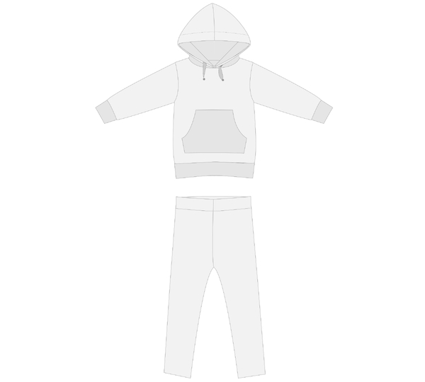 sewing pattern outfit set ARWEN & ENNA tunic and leggings photo tutorial 1y