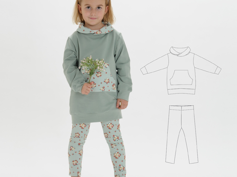 Schnittmuster Outfit-Set ARWEN & ENNA – Tunika & Leggings PDF-Anleitung