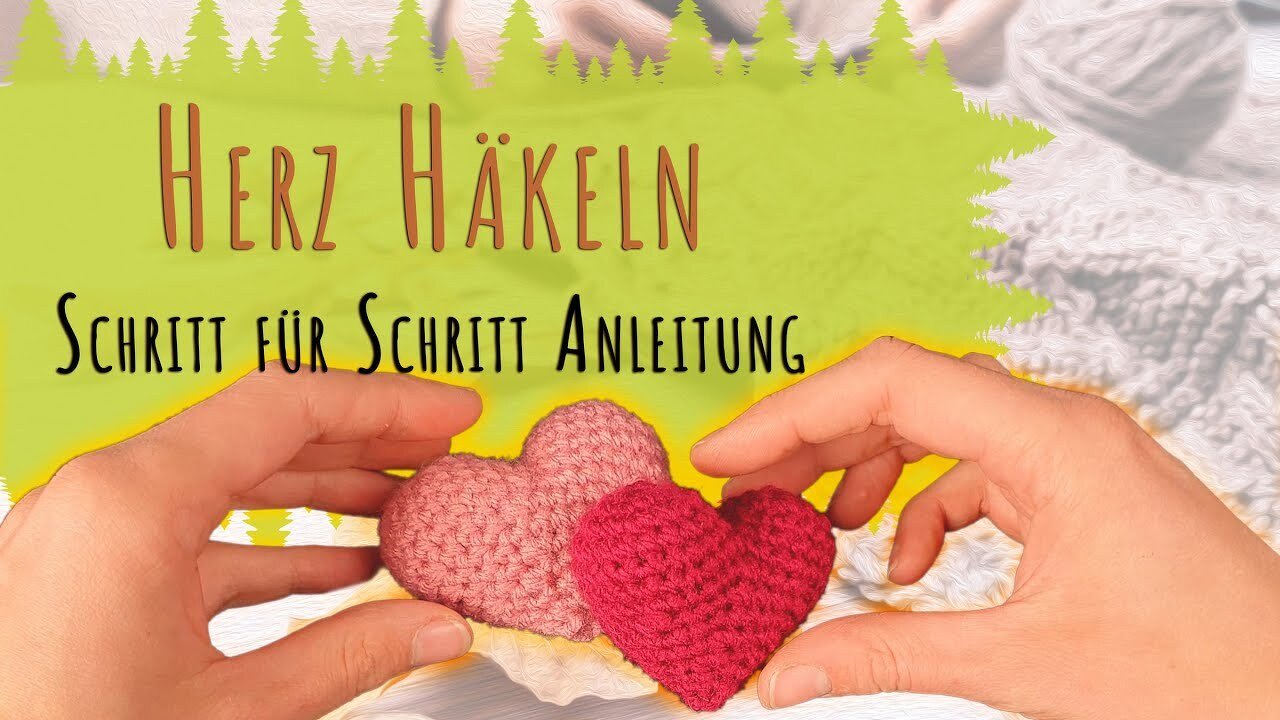 Mini Amigurumi Herz häkeln - Video